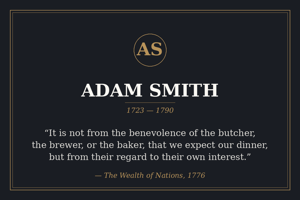 Prestige and Co — Adam Smith, foundation of UK corporate finance thinking